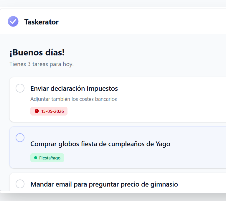 Taskerator App